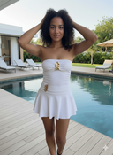 ENSEMBLE SHORT VANILLE