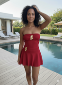 ENSEMBLE SHORT VANILLE