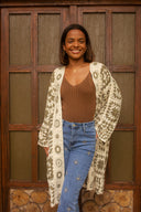 GILET CROCHET LONGO