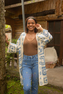 GILET CROCHET LONGO